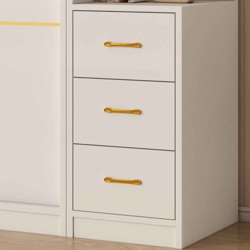 Graceful White Sliding Door Armoire with Top Cupboards - Premium 71" to 86.5" Modular Wardrobe in 28 Versatile Configurations - Image 4