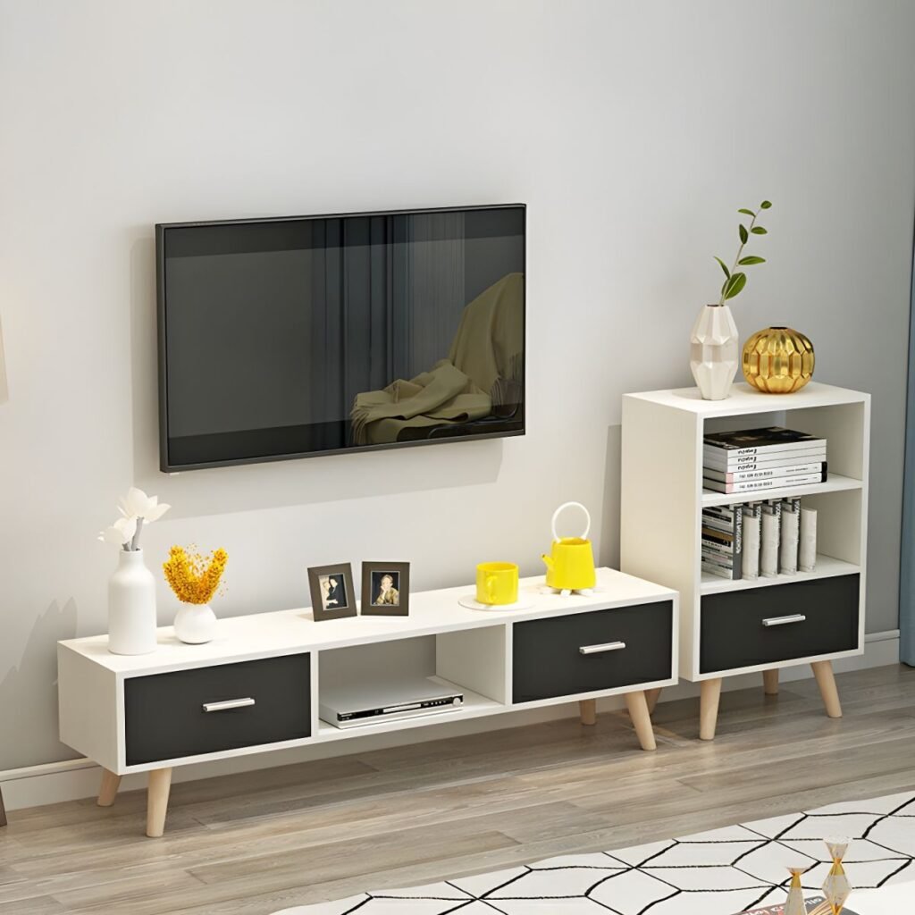 1200x12004 160 Sleek Low Profile TV Console | Serene 71" Unit