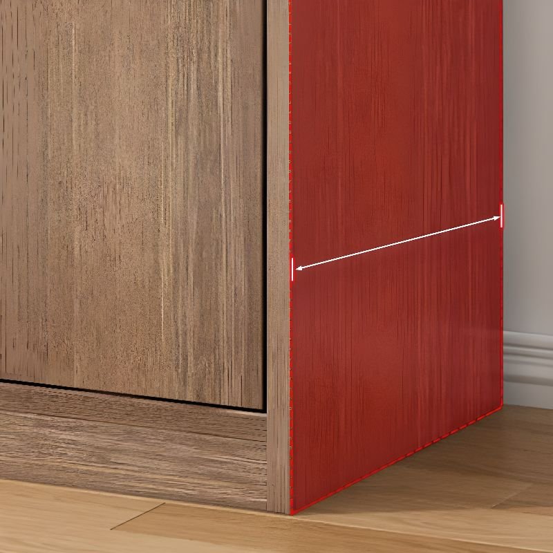 Wood Grain Design Armoires & Wardrobes with Soft Close Door and Storage Space - Image 5