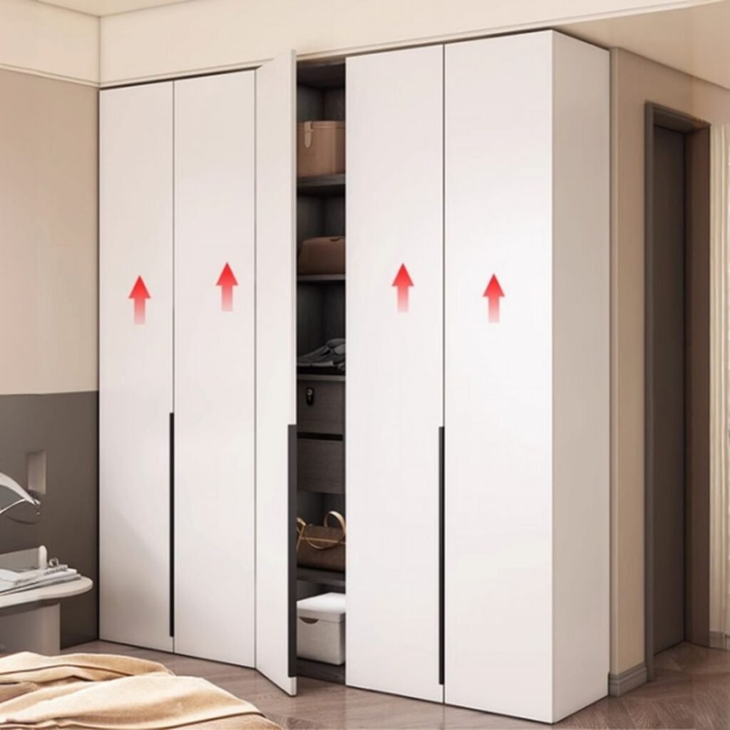 1200x12004 78 Stunning Full-Height White Wardrobe with 98.5" Sleek Design and Soft-Close Precision for a Bright Modern Bedroom
