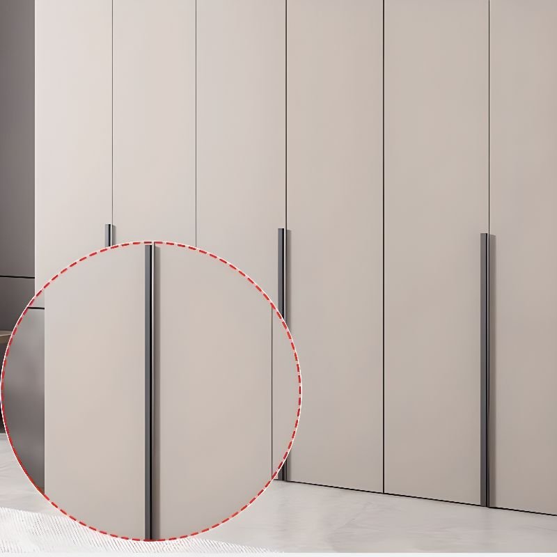 Tan Modish Manufactured Wood Armoire Cabinet with Soft Close Door, Interior Shelves, and Clothing Rod - Image 5