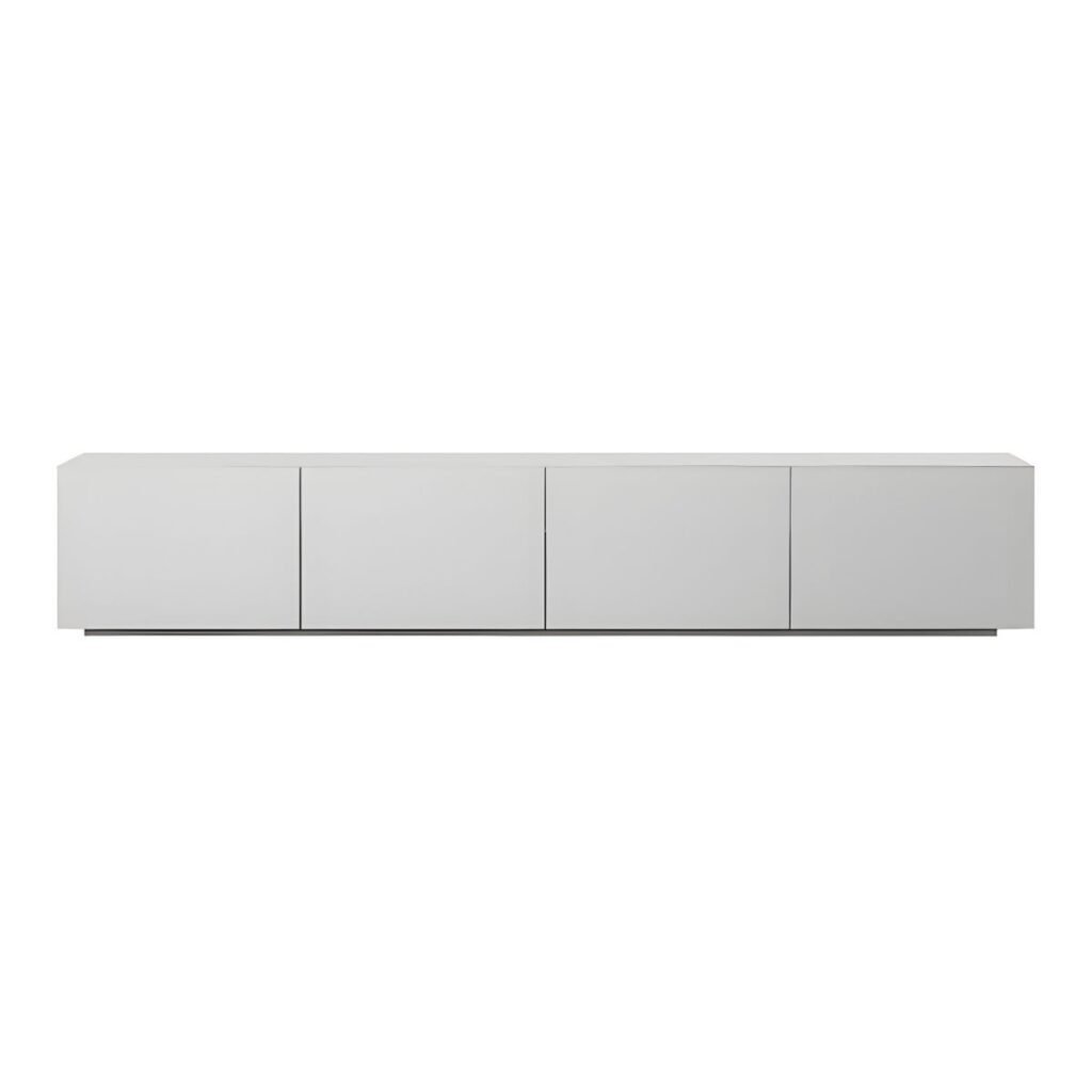1200x12005 121 Chic White Gas Lift TV Stand with Hidden Handles, 59 inch Sophisticated Media Console for Modern Luxury Living