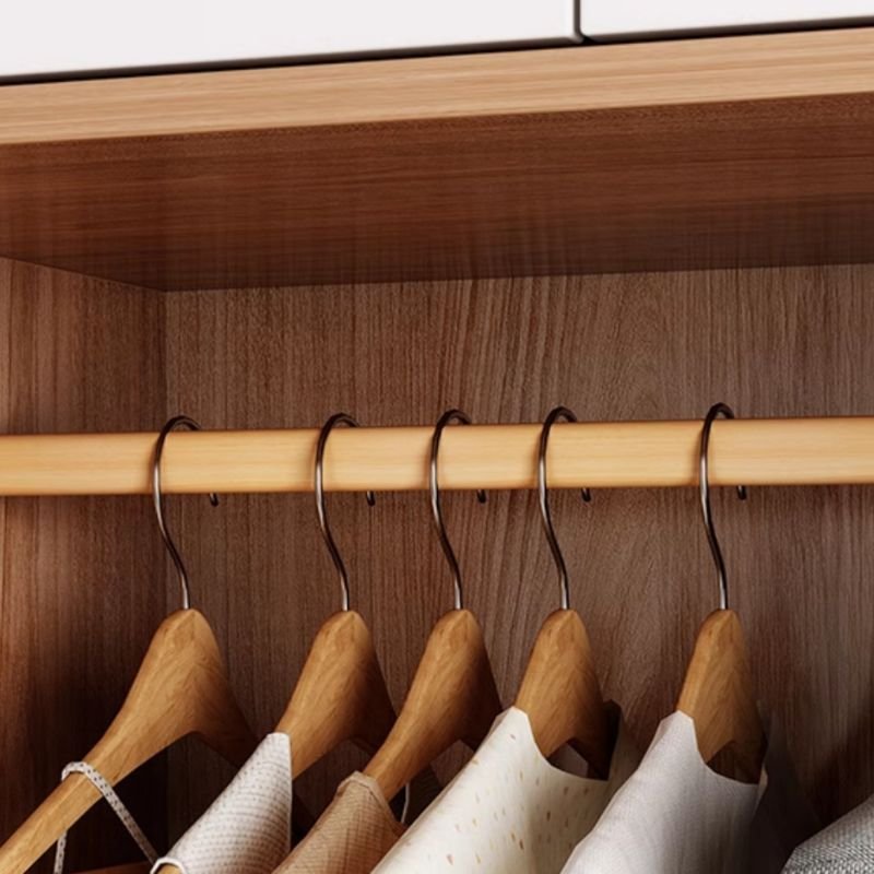 Beige Modish Laminate Independent Wardrobe with Soft Close Drawer, Soft Close Door, and Interior Shelves - Image 7