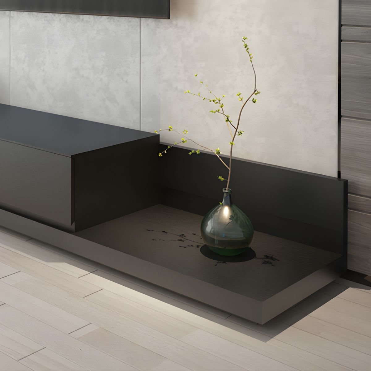 Ink Contemporary Lumber TV Stand with Multiple Drawer Options (6/4/3 Drawers) - Image 6