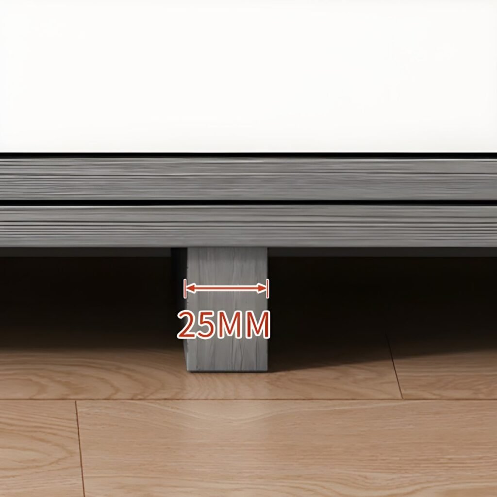 1200x12006 128 Durable Cocoa Art Deco Rectangular Wood TV Stand with 3 Drawers and Cable Management Console