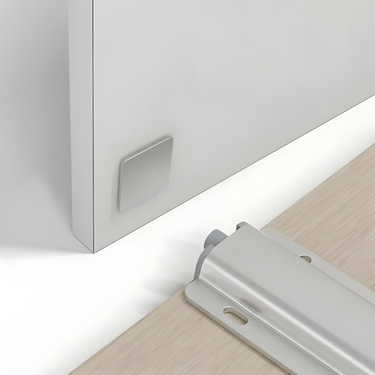 Art Deco Wooden TV Stand with Shelf, 2 Drawers, 2 Cabinets, and Cable Management - Image 7