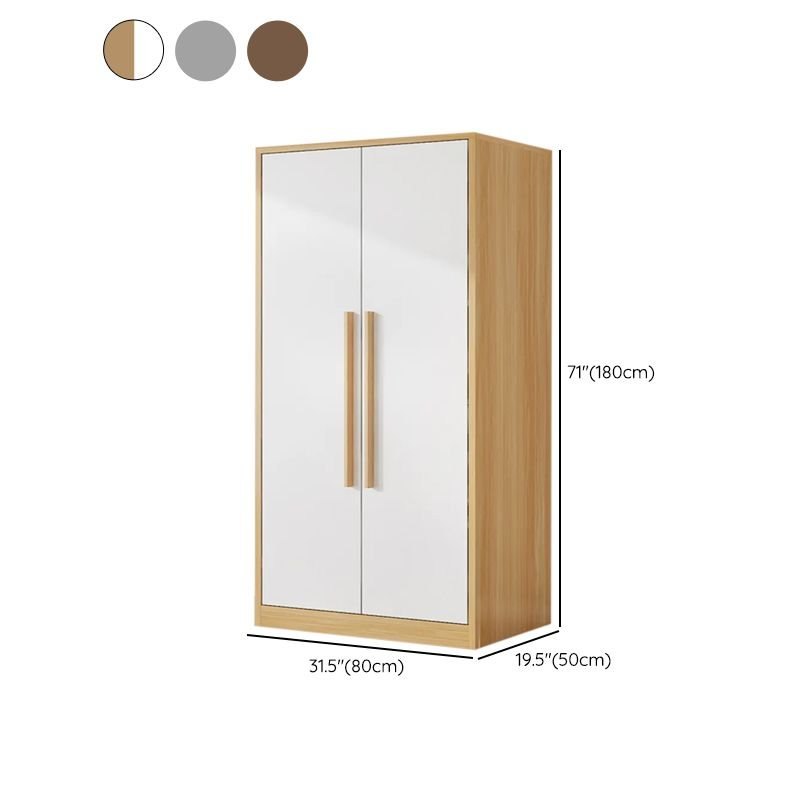 Wood Grain Design Armoires & Wardrobes with Soft Close Door and Storage Space - Image 7