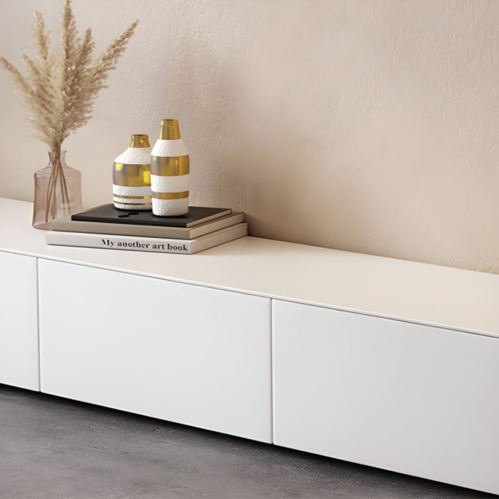 1200x12007 101 Low Profile Black Wood Console | Sleek Stand