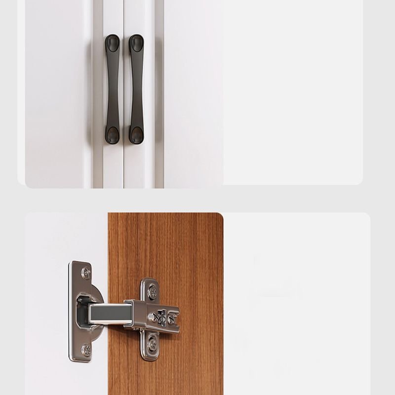 Contemporary Wooden Media Console TV Stand with Drawers and Doors - Image 11