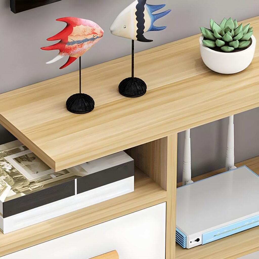 1200x12009 40 Sleek Floating Media Shelf with 2 Drawers, 47 inch Vibrant Wall Mounted TV Stand for Modern Compact Living