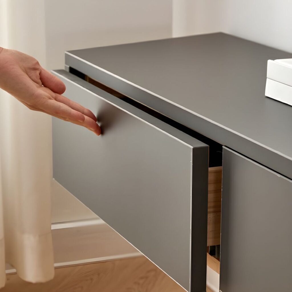 1200x120010 10 Extra Long Grey Floating TV Unit, Stunning 118 inch Modern Media Console with 5 Drawers for Luxury Homes