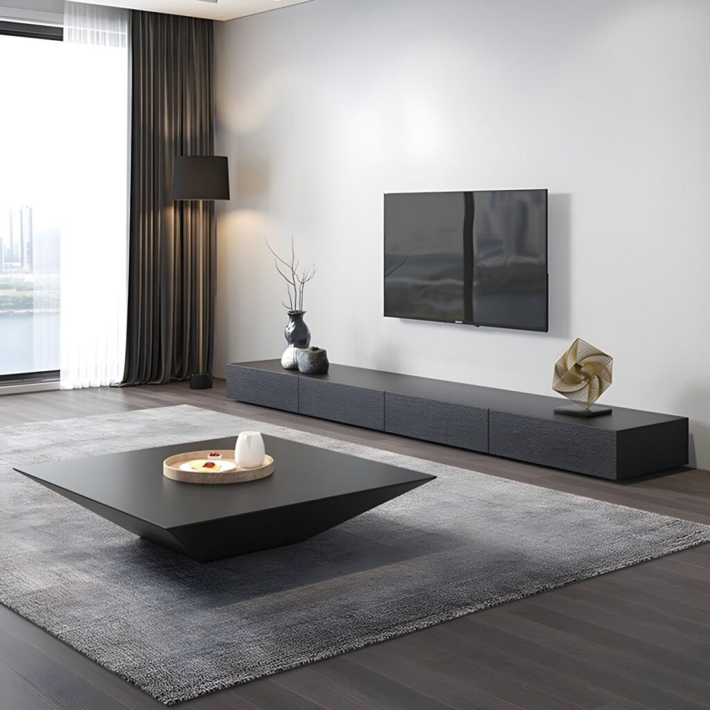 Aesthetic Oak Media Console 180cm with 4 silent drawers.