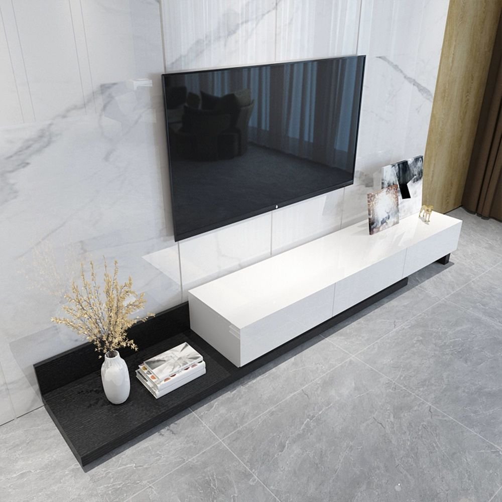 Modern Timber TV Stand with Multiple Drawer Configurations - Image 2