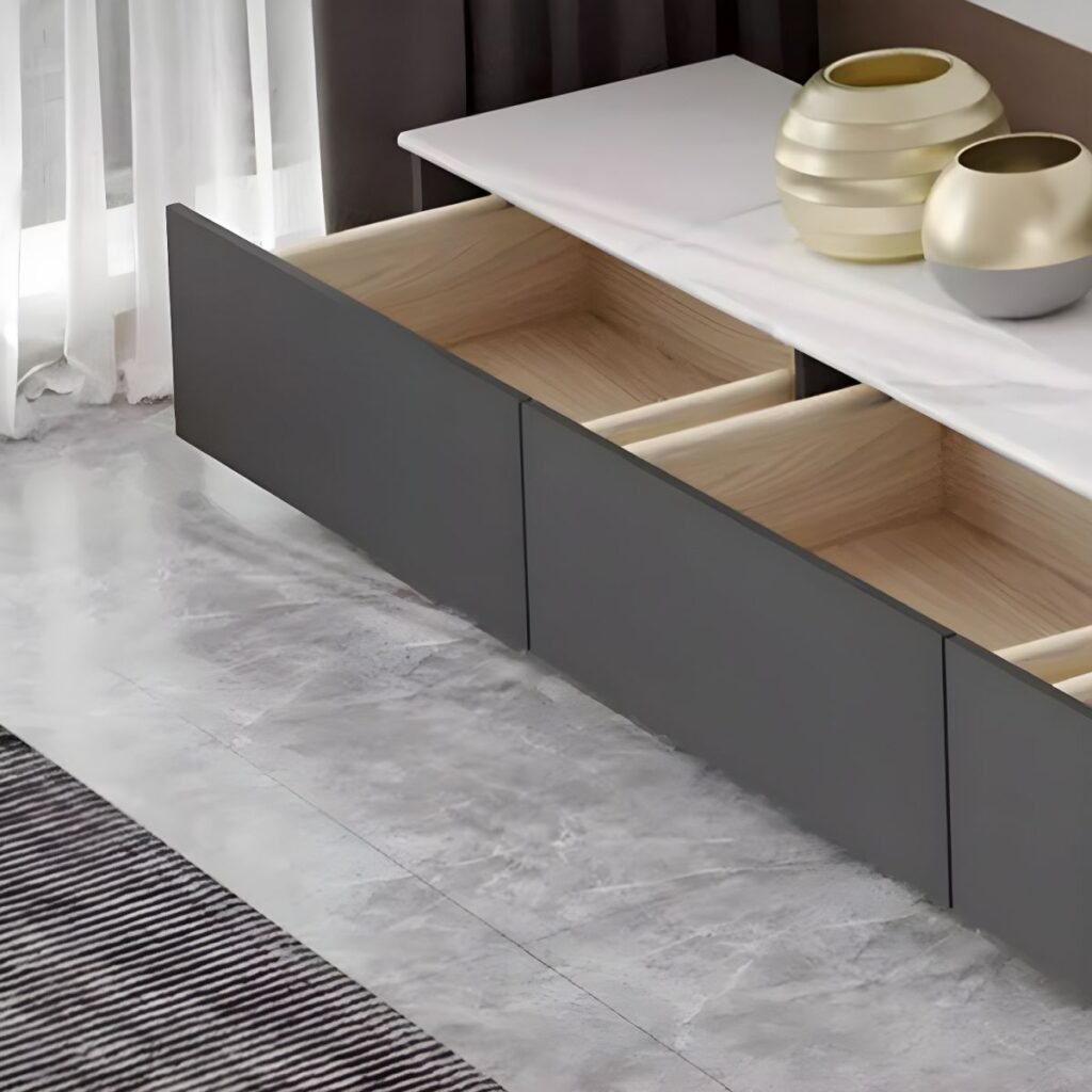 1200x12007 28 Urban Grey Slim TV Bench | Refined 79" Unit