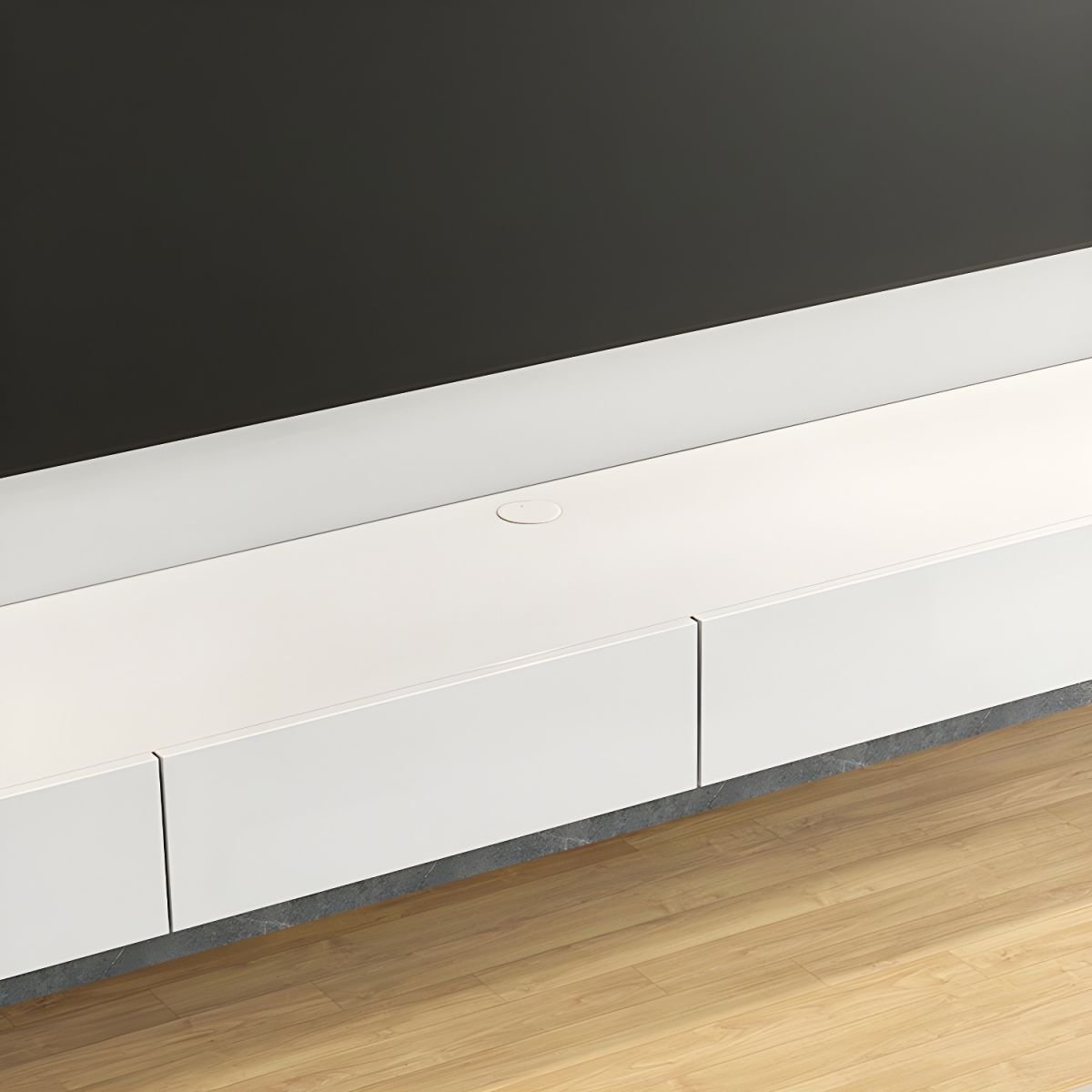 Beige Wood Veneer TV Stand with Shelf, 2 /3 /4 Drawers, Cabinet, Cable Management, and Door - Image 5