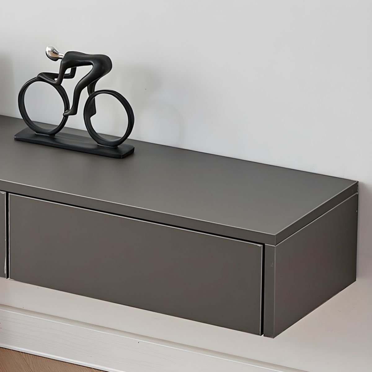 Luxury Wall-mounted TV Cabinet Sintered Stone Enclosed TV Storage - Image 7