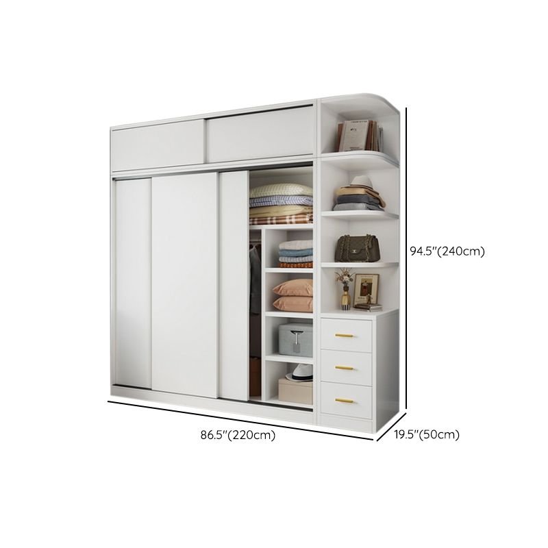 Technical diagram of a Sustainable E0 Wood Furniture unit showing 79" and 94.5" height options for high-end residential interiors.