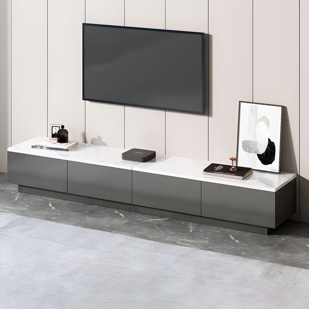 Sleek 4 Drawer Storage Hub with buffer silent rails.