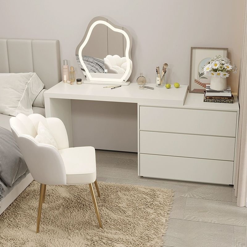 Swivel White Vanity Set swivel E0