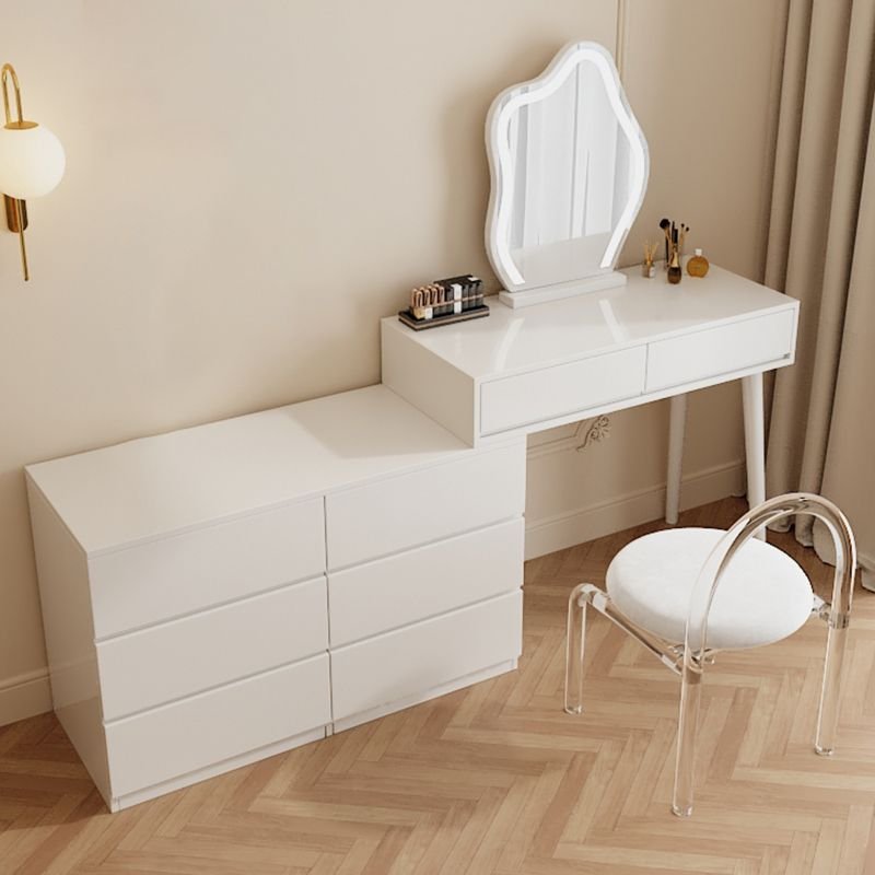 Minimalist White Vanity Table white E0