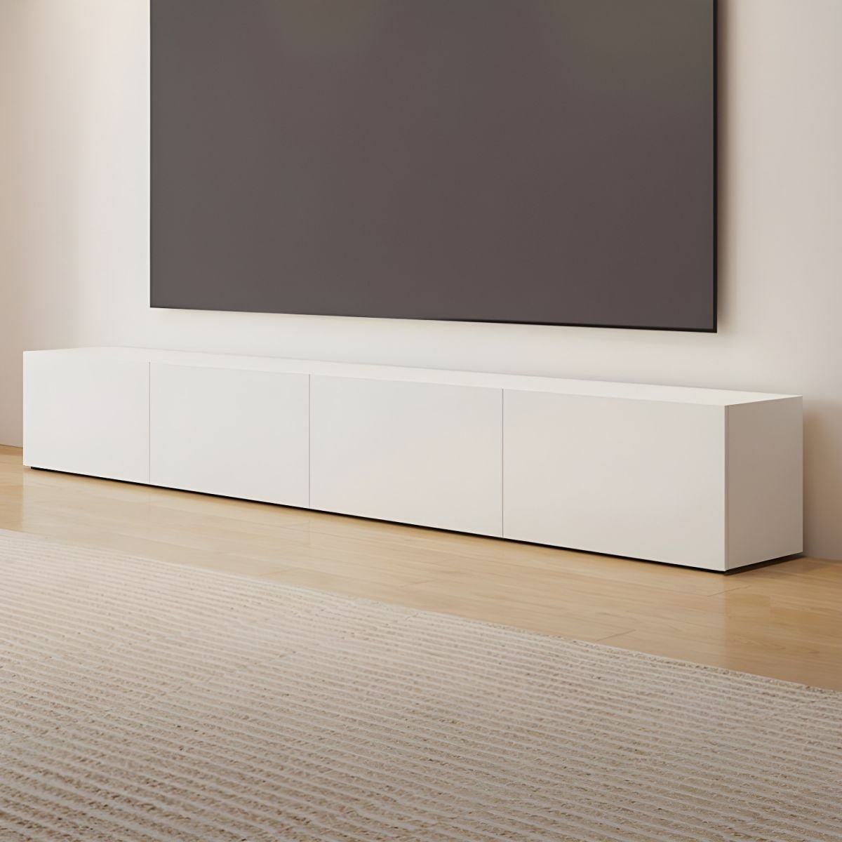 1200x12002 20 Elevate Your Space with an Extra Long Grey Floating TV Unit and Ultra Slim White TV Console