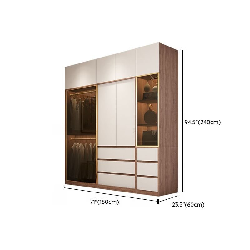 Side view of a Bespoke 35-Style Storage System featuring soft-close drawers and open shelves by Apexerahomelife, built with Eco-Friendly ENF Wooden Organizer panels.