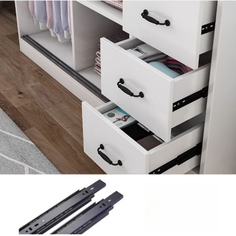 Interior layout of a Full-Height Modular Bedroom Organizer by Apexerahomelife, showcasing movable shelves and a premium Eco-Friendly E0 Sustainable Armoire structure.