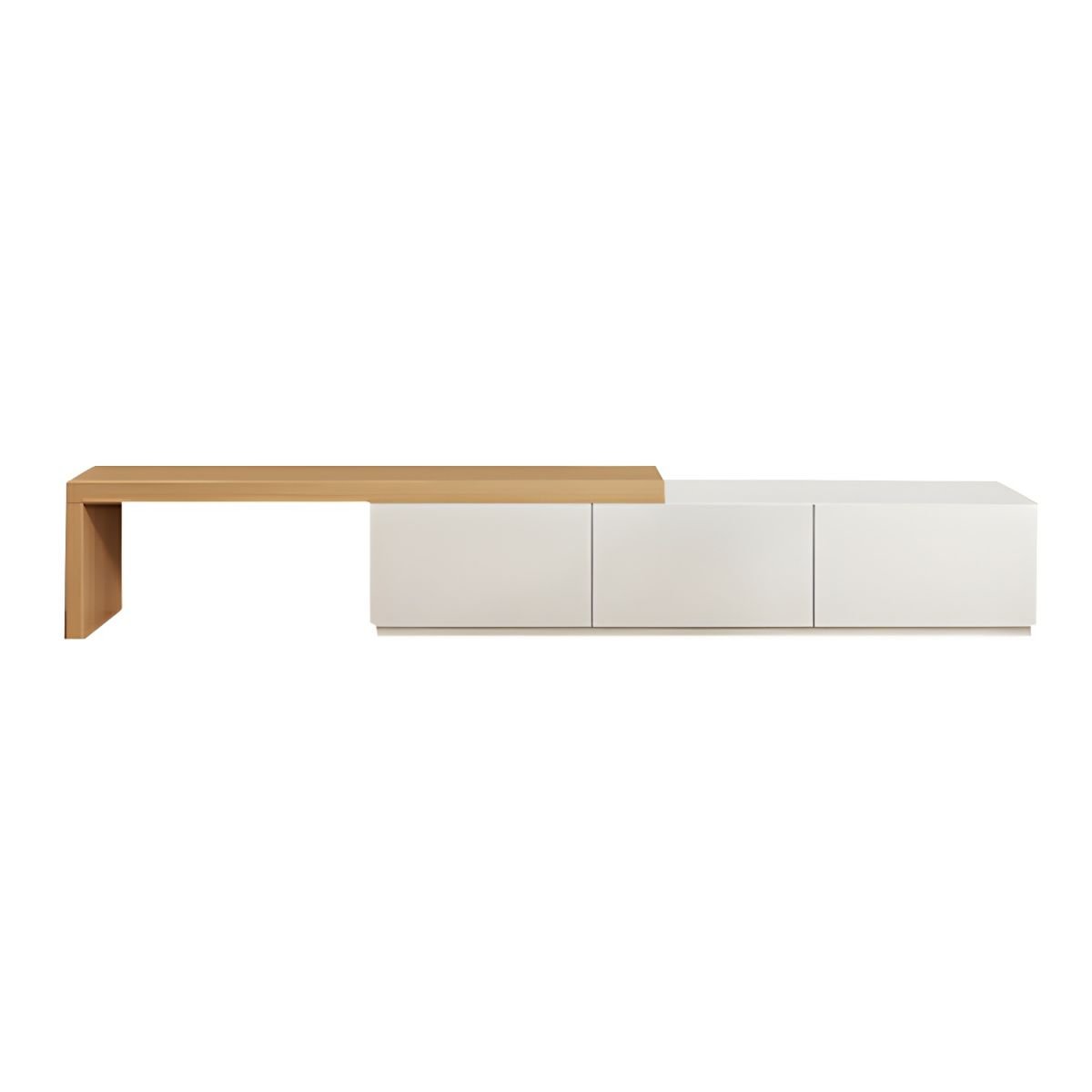 Scandi Wood TV Console anchoring a professional home theater.