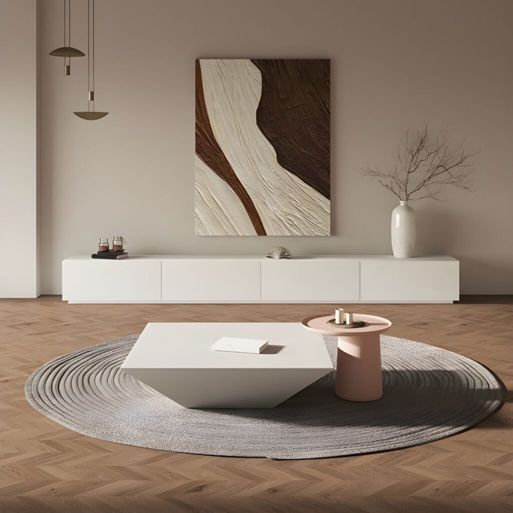 Transforming Spaces with the Chic 71 inch White Media Console