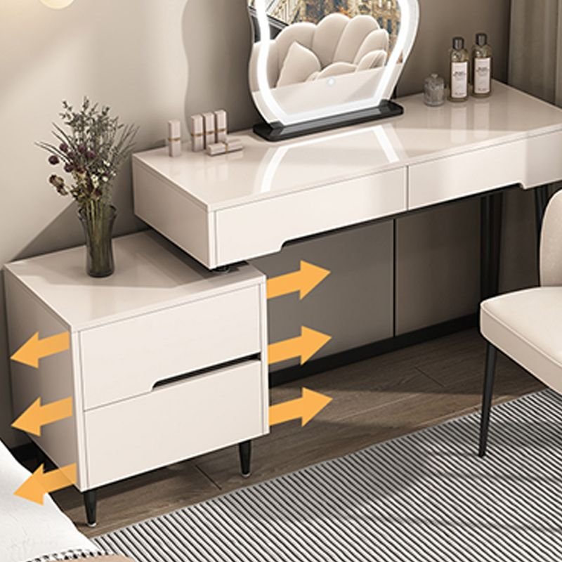 Linear White Grey Vanity grey swivel