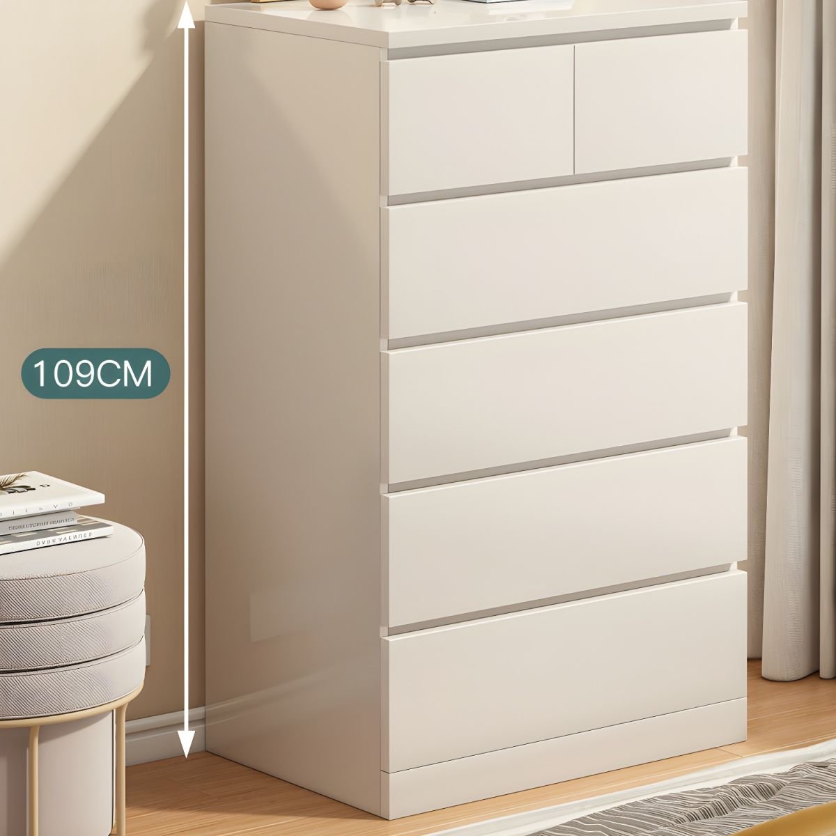 Silent Glide Luxury Storage showing buffer mechanics.