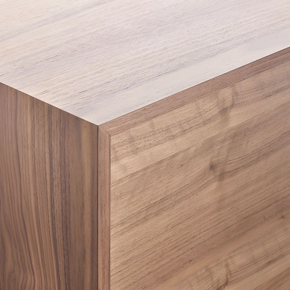 Modern Brown Floating Chest board and matte grain.