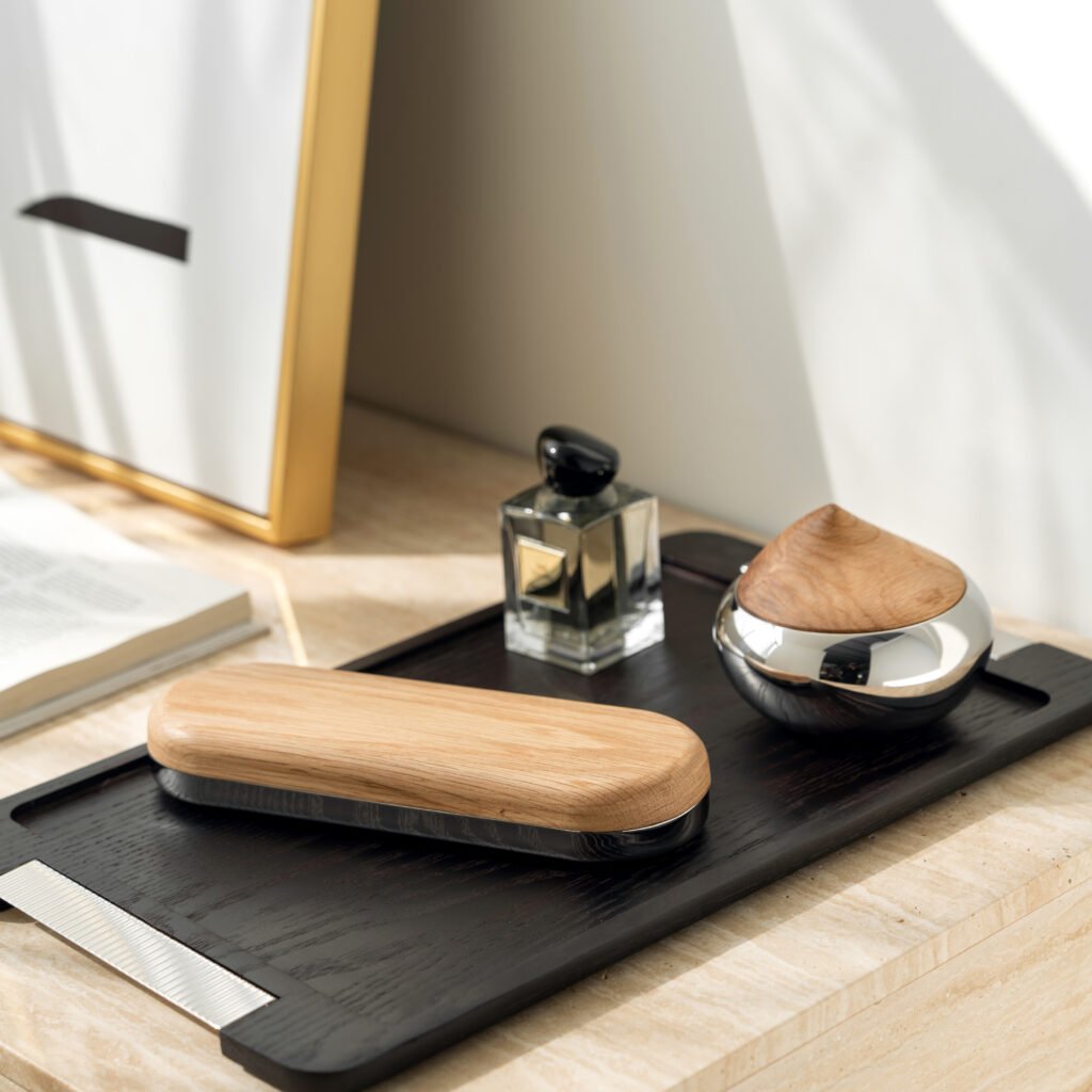 Steel Storage Canister (SS-13) featuring a mirror-polished cylindrical body and a precision-fitted flat lid, showcased as a Luxury Mirror Polished Utility Jar.