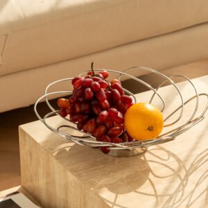Mirror-polished Steel Bud Basket SS-63 for high-end minimalist kitchen styling