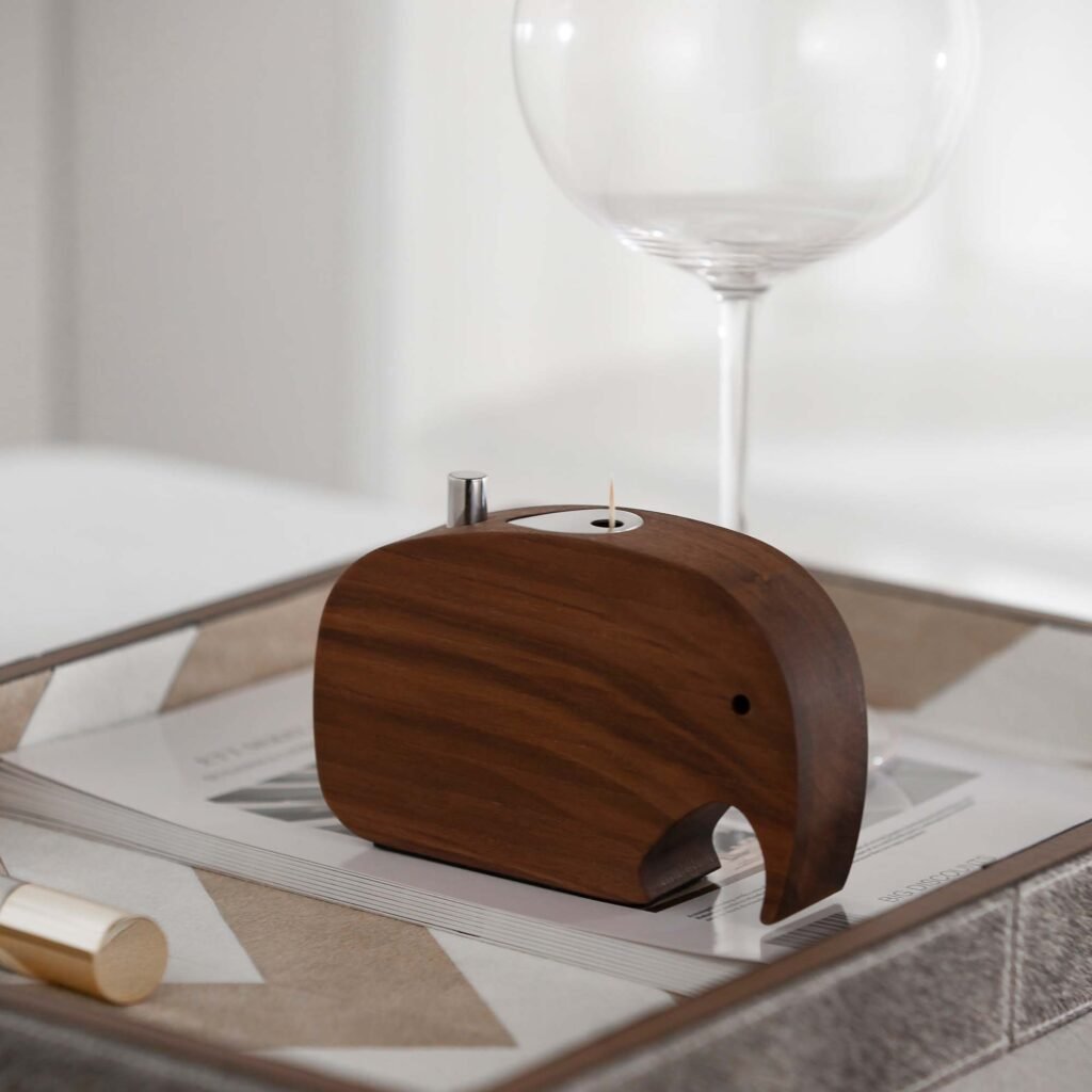 Steel Toothpick Holder (SS-08) featuring a mirror-polished cylindrical body with a signature precision-fit lid, showcased as a Luxury Mirror Polished Capsule Dispenser.